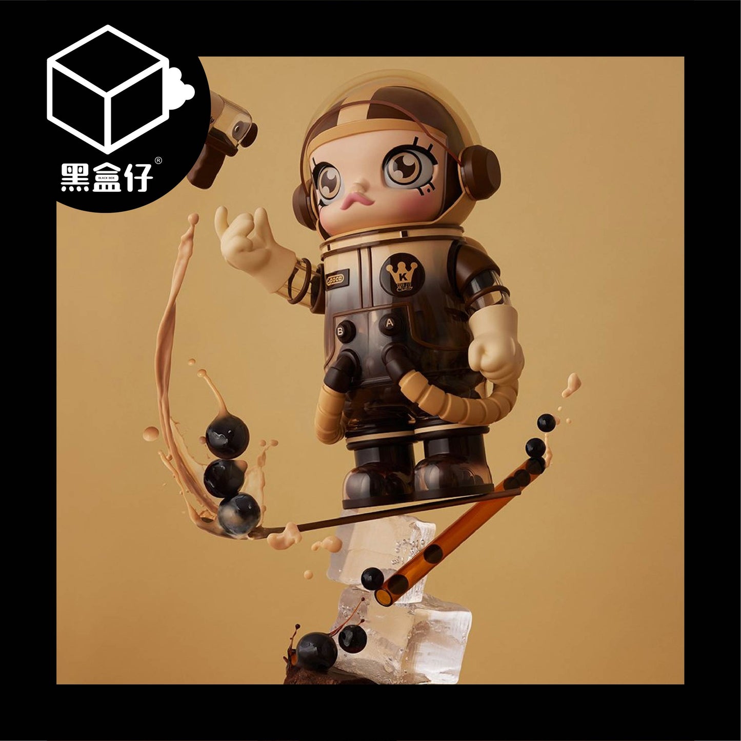 【黑盒仔】POPMART泡泡瑪特-MEGA SPACE MOLLY-台灣限定珍珠奶茶400%(已絕版)
