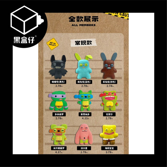 【黑盒仔】FUGGLER放克牙寶-迷你二代鑰匙圈系列