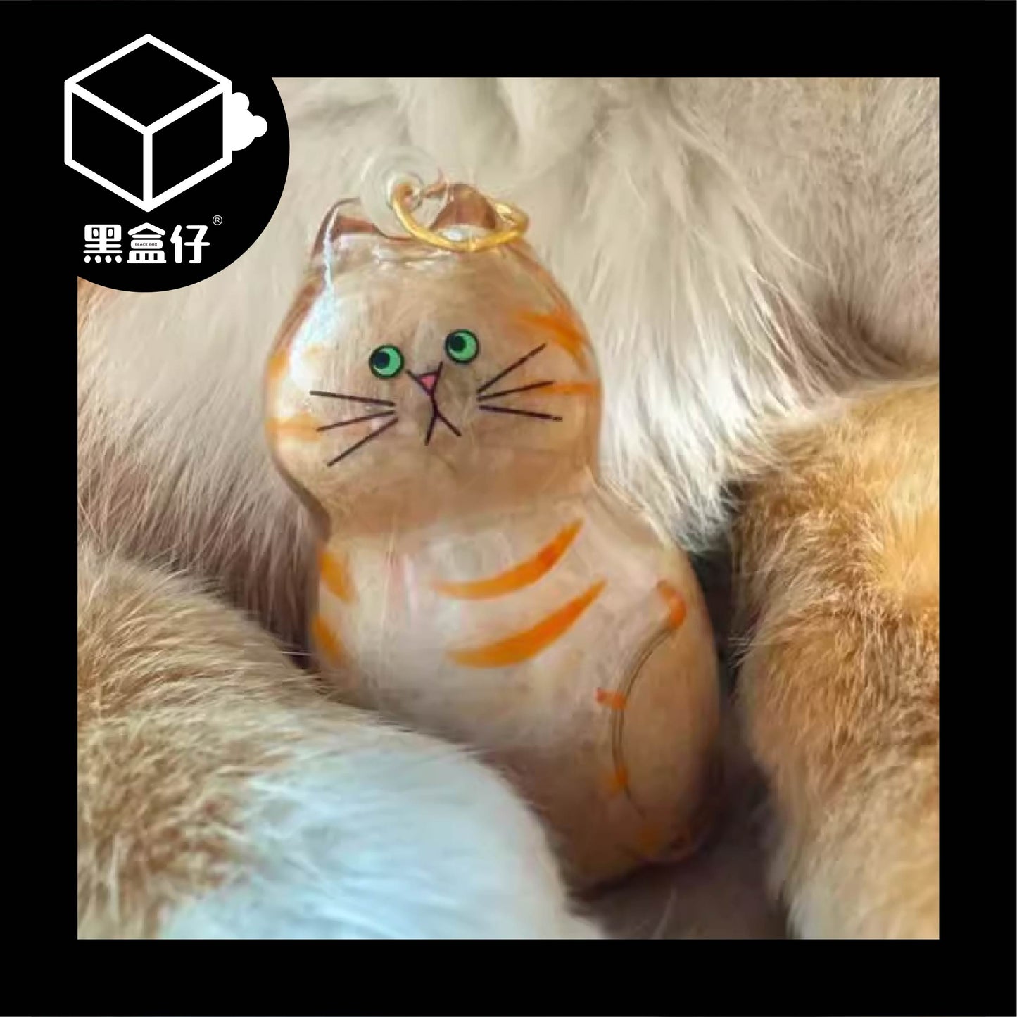 【黑盒仔】日本BRIGHT LINK-透明猫毛存放收納盒吊飾(無免運)