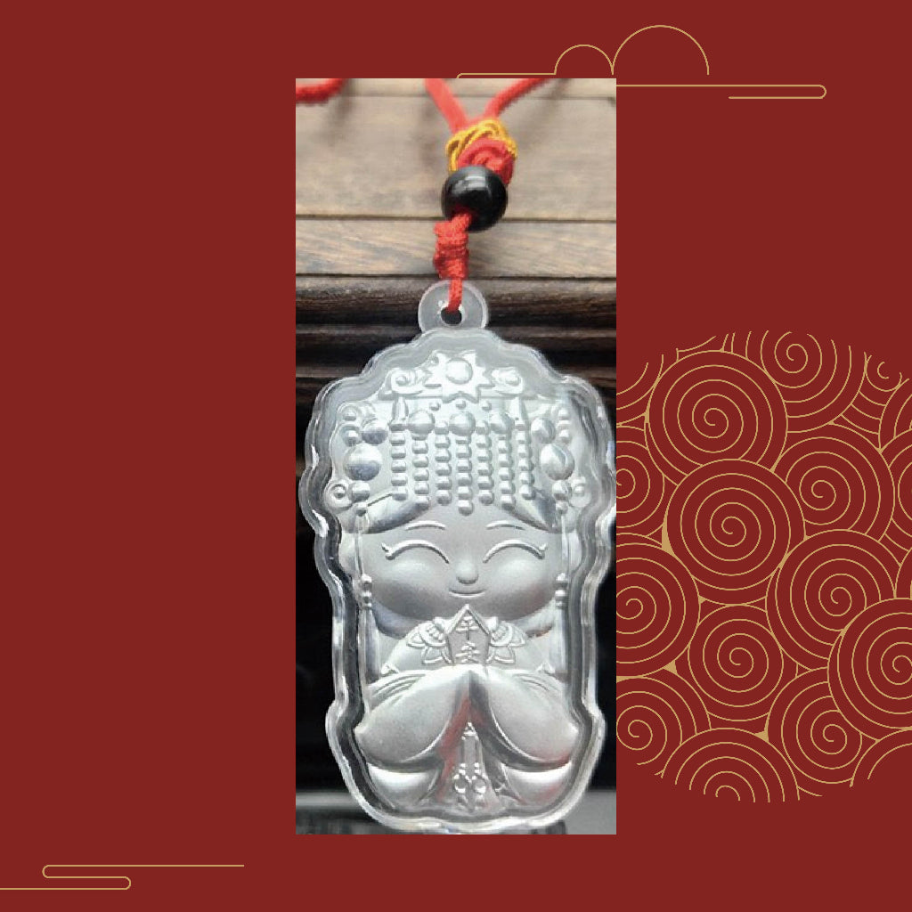 【黑盒仔】大甲鎮瀾宮自製結緣品-大甲媽祖金/銀兩色小吊飾