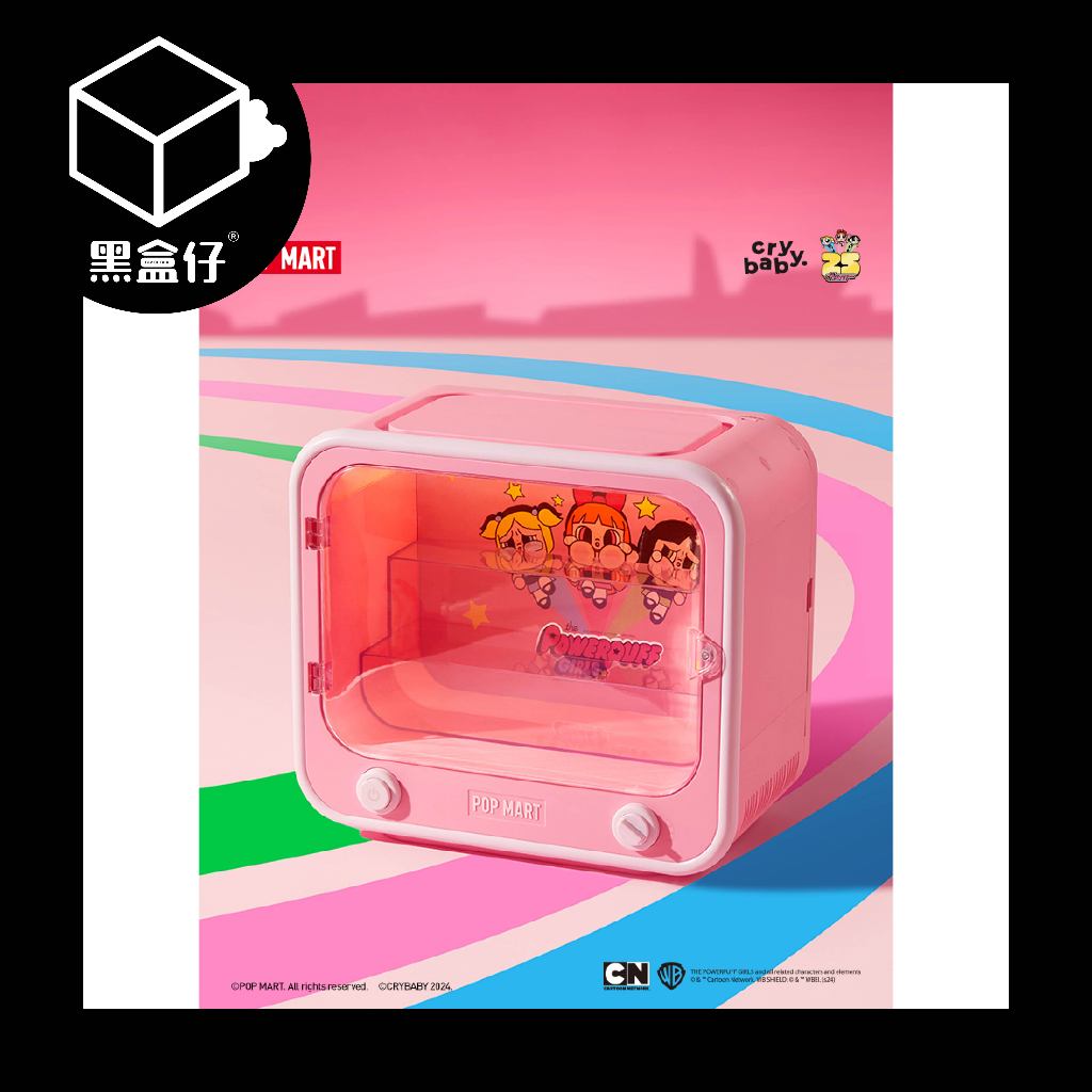 【黑盒仔】POPMART泡泡瑪特-CRYBABY哭娃飛天小女警系列電視機發光展示盒(已絕版限宅配)