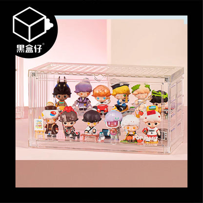 【黑盒仔】POPMART泡泡瑪特-透明貨櫃箱展示盒(已絕版)