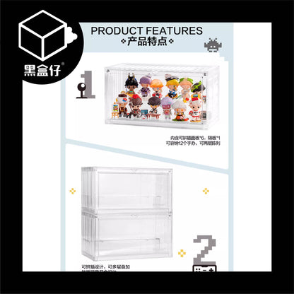 【黑盒仔】POPMART泡泡瑪特-透明貨櫃箱展示盒(已絕版)