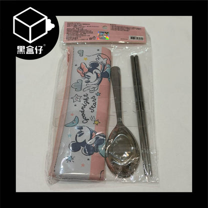 【黑盒仔】DISNEY迪士尼-潛水布304不鏽鋼餐具組