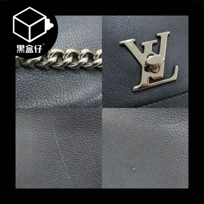 【黑盒仔二手】LOUIS VUITTON路易威登-黑色牛皮LockmeⅡ BB 兩用包 M51200(已絕版)