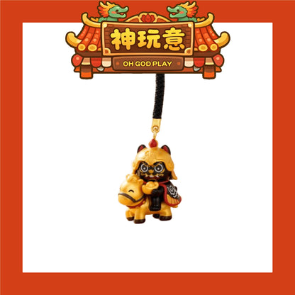 【神玩意】北港武德宮-馬上有福黑虎吊飾(已絕版)