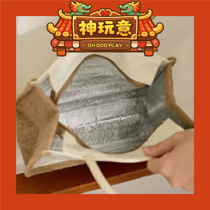 【神玩意】白沙屯媽祖-麻布保溫保冷袋