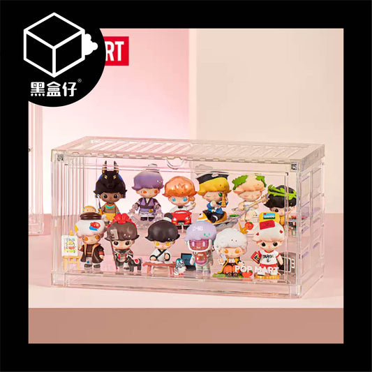 【黑盒仔】POPMART泡泡瑪特-透明貨櫃箱展示盒(已絕版)
