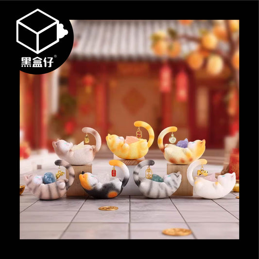 【黑盒仔】福氣貼貼貓好運晶石系列