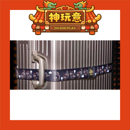 【神玩意】北港武德宮-武德宮造型抱枕毯-黑虎行李束帶