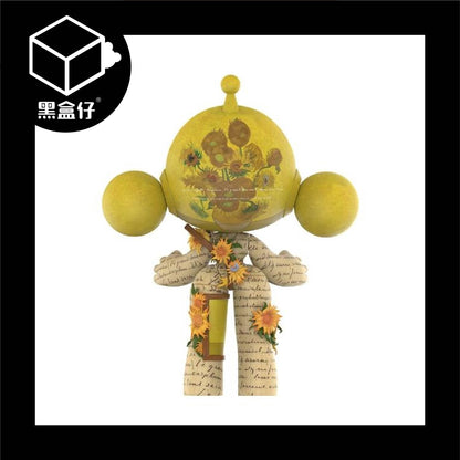【黑盒仔】POPMART泡泡瑪特-MEGA α SKULLPANDA 400% 梵谷博物館．向日葵(限宅配)