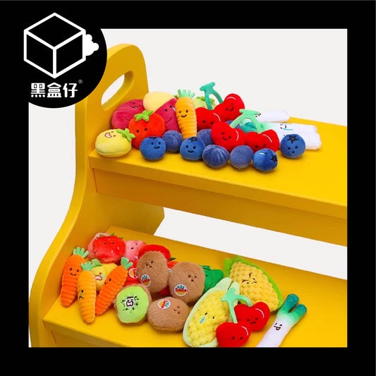 【黑盒仔】毛絨卡通水果盤掛件系列