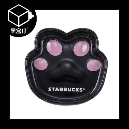 【黑盒仔】STARBUCKS星巴克-黑貓萌掌造型瓷盤組