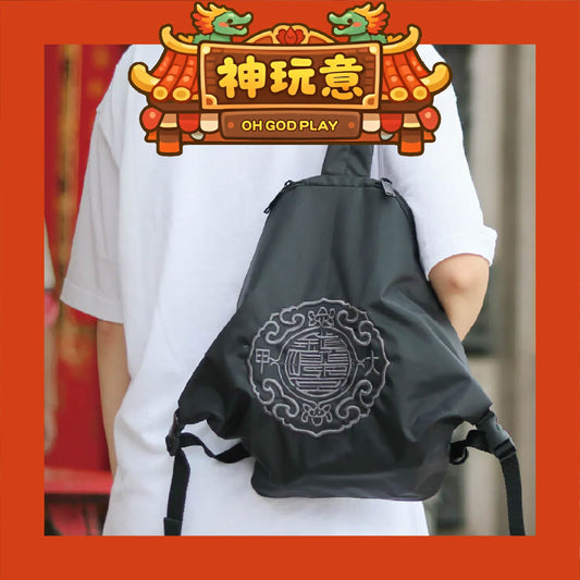 【神玩意】大甲鎮瀾宮-宮徽刺繡單肩包