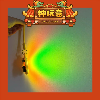 【神玩意】白沙屯媽祖-「勇」字發光三層加厚閃亮掛件徽章