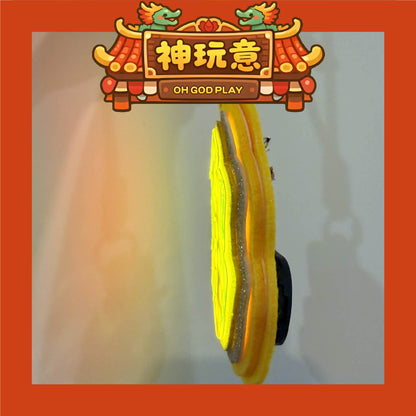 【神玩意】白沙屯媽祖-「勇」字發光三層加厚閃亮掛件徽章