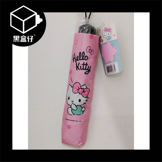 【黑盒仔】SANRIO三麗鷗家族-HELLO KITTY凱蒂貓三折傘