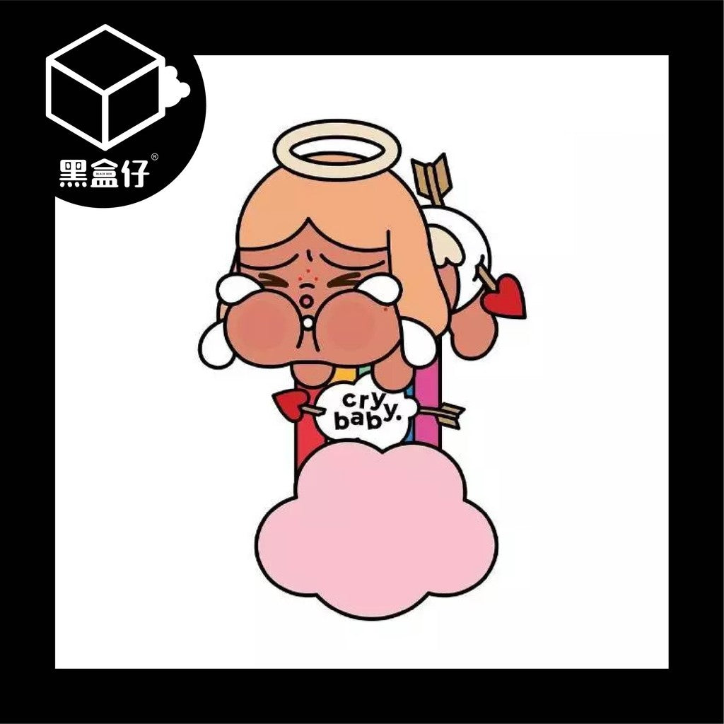 【黑盒仔】POPMART泡泡瑪特-CRYBABY哭娃-CRYING FOR LOVE天使徽章(已絕版)