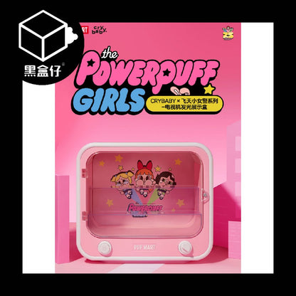 【黑盒仔】POPMART泡泡瑪特-CRYBABY哭娃飛天小女警系列電視機發光展示盒(已絕版限宅配）