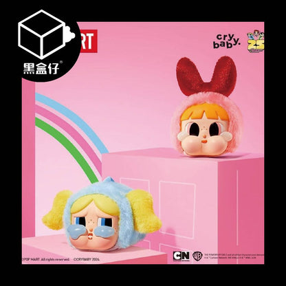 【黑盒仔】POPMART泡泡瑪特-CRYBABY哭娃×飛天小女警趴姿絨毛系列