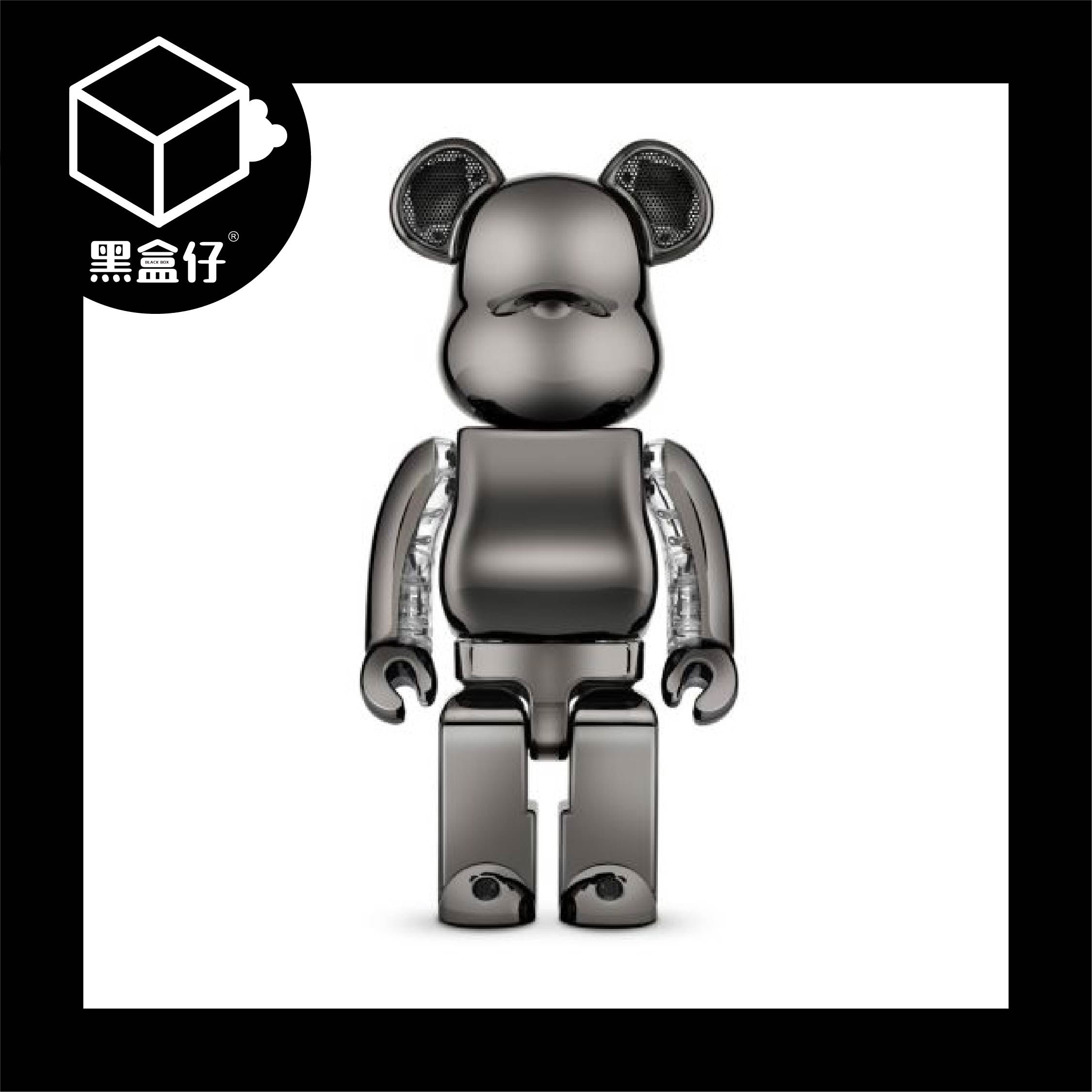 BE@RBRICK 招き猫 400％ Bluetooth Speaker 黑盒仔】BE@RBRICK Audio 400% 藍牙音響Bluetooth® Speaker-星鑠鈦
