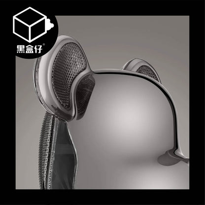 【黑盒仔】BE@RBRICK Audio 400% 藍牙音響 Bluetooth® Speaker-星鑠鈦 Chrome Platinum(已絕版)