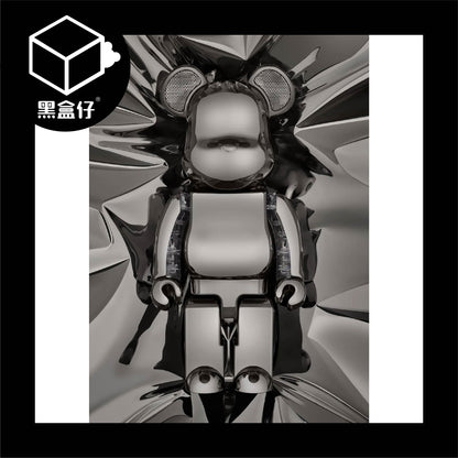 【黑盒仔】BE@RBRICK Audio 400% 藍牙音響 Bluetooth® Speaker-星鑠鈦 Chrome Platinum(已絕版)